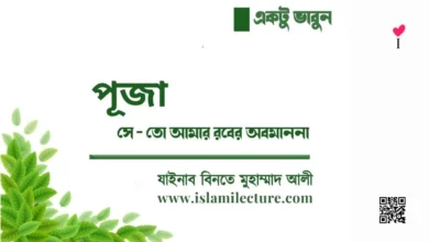 পূজা সে- তো আমার রবের অবমাননা - Islami Lecture